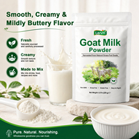 Poudre de lait de chèvre onctueuse et crémeuse, nourrie à l'herbe, marque privée Lenm, en gros, pour adultes, boissons au café, recettes, avec calcium et vitamine D