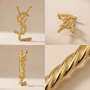 Broches de Diseño de Lujo para Mujer, Metal sin Níquel, Uso en las Cuatro Estaciones - Product Image 2