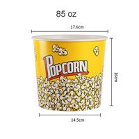 Seau à nourriture en papier personnalisé, blanc, écologique, jetable, pour crème glacée, soupe, pop-corn, poulet frit, avec couvercle