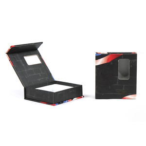 Boîtes magnétiques de luxe personnalisées, recyclables, en carton noir et vert, emballage de cartouche, fermeture magnétique, boîtes avec <span class=keywords><strong>mon</strong></span> logo - Product Image 2