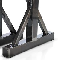 Pieds en métal pour table à manger et pieds en fer robustes pour mobilier industriel fournis