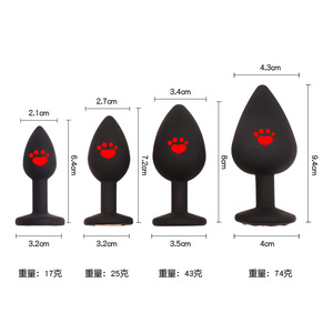 Tapón Anal de Silicona con Forma de Garra de Gato, Impermeable IPX7, Tapón Anal Grande y Dildo, Masturbador con Cuentas Anales para Hombres y Mujeres - Product Image 1