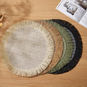 Nouveaux sets <span class=keywords><strong>de</strong></span> <span class=keywords><strong>table</strong></span> tissés biodégradables écologiques naturels les plus vendus pour l'exportation, résistants à la chaleur - Product Image 1