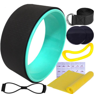 ZJFIT YYoga Wheel Juego de 6 piezas Rueda Rodillo de espuma para aliviar el dolor de espalda Fortalecimiento del <span class=keywords><strong>abdomen</strong></span> - Product Image 3