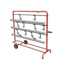 Chariot à rouleaux de papier BUWO polyvalent et fiable 40-2-028 Distributeur mobile à 3 niveaux de 120 cm de hauteur - Product Image 2