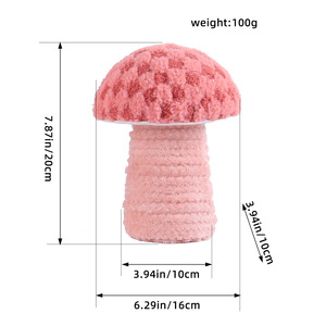 Poupée en coton PP en polyester écologique de haute qualité, décoration de Noël pour la maison, décoration intérieure rose, cadeau 7*7*8cm - Product Image 2