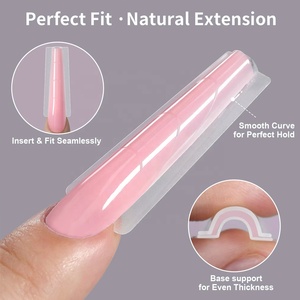 KLANA Multi‑Shape Dual <b>Nail</b> <b>Extension</b> Forms Soak‑off Building Gel <b>Nail</b> Mold No Paper <b>Nail</b> Form OEM ODM Bulk Wholesale - Product Image 1