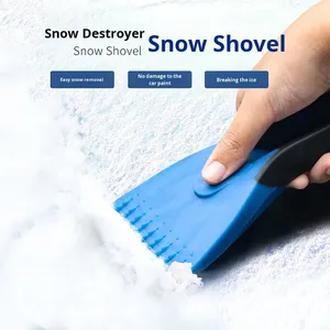 Grattoir à glace HONGLILAI CC001H-02 d'hiver, en plastique et silicone, avec poignée antidérapante, poignée de sac personnalisée, mini grattoir multifonctionnel pour glace et <span class=keywords><strong>givre</strong></span> - Product Image 2