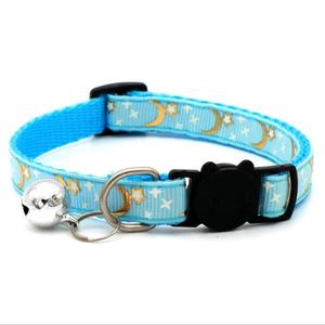 Collier de <span class=keywords><strong>chien</strong></span> chat étoile <span class=keywords><strong>lune</strong></span> plaqué or collier de chat boucle collier de chat réfléchissant - Product Image 5