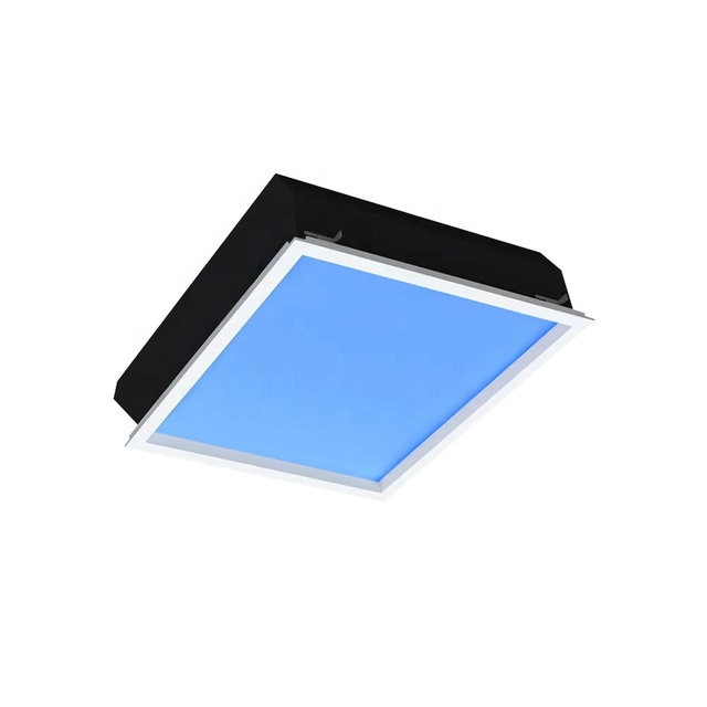 Artificial Skylight Blinds 7800K Sunlight Blue Sky 600*600mm 100W Flat Roof LED Skylight