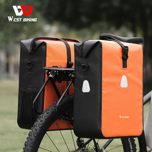 Sac de porte-bagages arrière imperméable WEST BIKING pour vélo, grande capacité, sacoche de voyage, sacoche de rangement pour vélo - Product Image 6