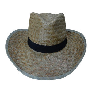 Sombreros de paja con cinta personalizada promocional Sombreros para el sol - Product Image 2