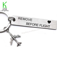 Porte-clés d'avion personnalisé, porte-clés d'avion Mini avion, accessoires d'aviation, porte-clés d'avion en métal en acier inoxydable