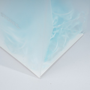 Sacs fourre-tout personnalisables en PVC Amy, emballage cadeau en PP givré imperméable, plastique transparent avec logos publicitaires - Product Image 2