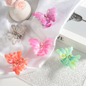 Patrón de mármol gradual de fábrica, hermosos accesorios para el cabello, garra para el cabello, pinzas para la mandíbula de concha de tortuga de mariposa para niñas y mujeres - Product Image 6