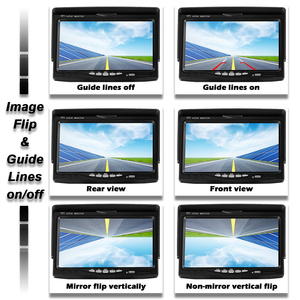 Hệ Thống <span class=keywords><strong>Camera</strong></span> Hỗ Trợ Đỗ Xe Màn Hình Ô Tô Không Dây 7 Inch <span class=keywords><strong>Camera</strong></span> Quan Sát Phía Sau Wifi Nhìn Đêm IR Màn Hình LCD TFT 12-24V - Product Image 5