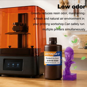 Resina Antinsky Standard Lite para Impresora 3D DLP LCD 405nm 1kg 100% Pureza Alta Actividad Alta Precisión Baja Contracción Multicolor - Product Image 5