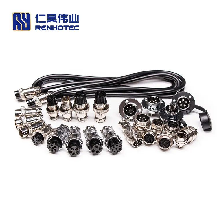 Connector Aviation Pin Cable Plug 4 Waterproof GX16 Socket Aviator Circular Female GX12 5 Connectors Male and 6 4Pin GX20 Type
