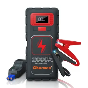 Charmex 2000A 10W 무선 위탁 휴대용 차 점프 시동을 가진 16000mAh 점프 시동기