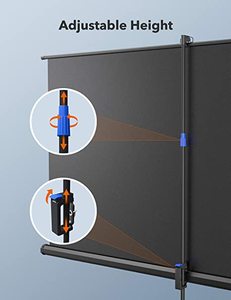 100 "xách tay Matte Trắng Tripod màn hình chiếu với đứng có thể điều chỉnh 16:9 rạp hát tại nhà HD 4K ngoài trời Màn hình máy chiếu - Product Image 5