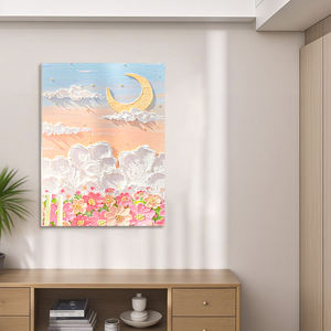 Çocuk el yapımı krem hilal Bay DIY doku boyama yağlıboya kuvars kum malzeme paketi ile - Product Image 5