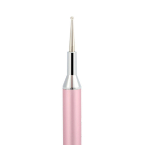Stylo à double tête en métal pour nail art, outil de pointillage, aiguille à fleurs, pointe ondulée, décoration de manucure - Product Image 5