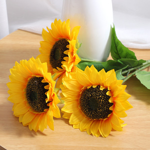 Girasoles Artificiales de Alta Simulación, Flores de Seda para Decoración de Interiores, Sala de Estar, Dormitorio - Product Image 2