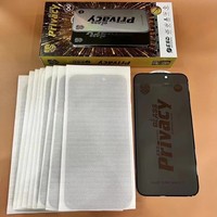 10 pièces dans une boîte 28 °   Protection d'écran en verre trempé anti-espion avec déverrouillage par empreinte digitale pour iPhone 17 16 14 13 12 11 Pro Max 15 Plus 17 Air