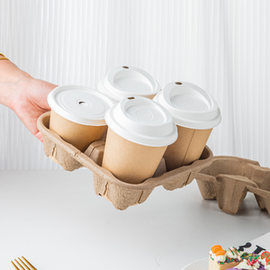 Ecologico una volta gettare via biodegradabile compostabile canna da zucchero caffè tazza di carta coperchio tazza di caffè coperchio 80mm/90mm - Product Image 3
