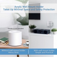 Dudukan Router pemasangan dinding braket dudukan pemegang kompatibel dengan tp-link Deco X20 atau Deco X60