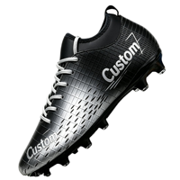 Chaussures de football montantes pour académie, crampons FG vert néon, MOQ 300 paires