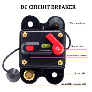Disjoncteurs 30A 40A 50A 60A 80A 100A 125A 150A 200A 250A 300A avec couvercle Amp Breaker Réinitialisation manuelle - Product Image 3