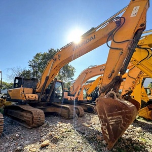 Excavatrice hydraulique d'occasion Hyundai 350LVS de 35 tonnes pour travaux miniers, peinture d'origine, réponse rapide - Product Image 2