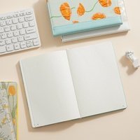 Carnet à couverture rigide en tissu brodé A5, Journal en papier Daolin, Carnet floral vintage personnalisable pour le bureau et les cadeaux