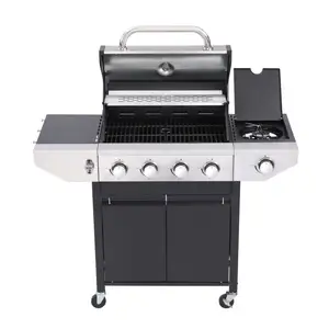 2024 di vendita calda di nuovo design robusto e durevole in acciaio inox grande griglia per Barbecue da esterno portatile barbecue Barbecue grill a gas