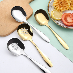 Grande cuillère écumoire en acier inoxydable grande capacité pour buffet - Product Image 2