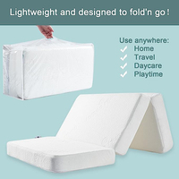Matelas imperméable confortable pour chambre à coucher Matelas à trois volets pour lit de bébé Matelas en mousse à mémoire de forme