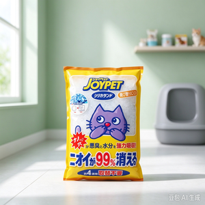 Litière pour chat en sable de silice sphérique Joypet, 4,6 L x 6 paquets, contrôle des odeurs, origine japonaise, paquet de 1 kg pour chats, sac jaune - Product Image 5