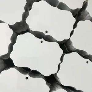 Vente en gros MDF Sublimation benlux blancs ornements de noël en bois - Product Image 1