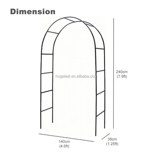 Logam luar ruangan perakitan sendiri pernikahan pintu lengkung taman <span class=keywords><strong>Pergola</strong></span> Arbor lengkungan untuk memanjat bunga tanaman mawar - Product Image 2