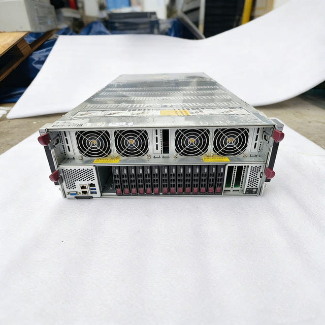 Suqiao 4U Rack Server 8 GPU V100 Module Dual Scalable 24 DDR4 Slot SAS SATA Bays 2000W PSU 32GB SXM2 GPU