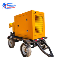 Pompe centrifuge auto-amorçante portable HUAMIN 1000m³/h 12 pouces à moteur diesel pour eau/sable, débit 500-2000L/min, OEM, pour inondations