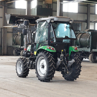 Tracteur agricole Topsense de haute qualité EPA CE COC 4x4 diesel, tracteur à roues petites et bon marché avec chargeur frontal