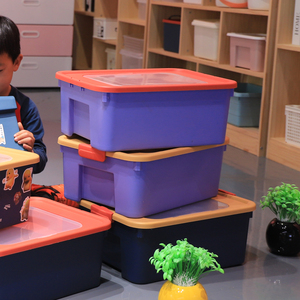 Venta al por mayor contenedor de caja de almacenamiento de plástico de espacio extragrande multipropósito con tapa - Product Image 4