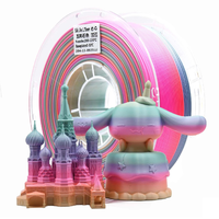 Filamento PLA de Seda Arcoíris de 1.75mm, 1KG, Color Degradado Brillante, Material de Impresión 3D, Venta al por Mayor