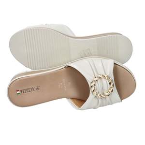 Sandali con zeppa da donna Tredy's Ivory 12140-E5 - Product Image 6