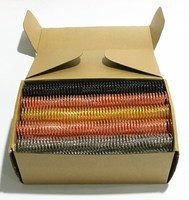 Bobine métallique/spirale de fixation enroulée 23 mm 7/8 pouces, couleur argent, or, rose, or, pour notebook