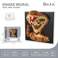 Set de Bloques de Construcción de Píxeles 3D para Mural de Tiburón, Mini Ladrillos de Plástico, Juguete de Modelado, Kit de Rompecabezas de Arte Mural Personalizado para Niños y Adultos