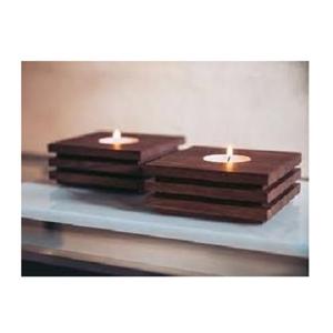 Latest Design Rustic Designer Wood Tea <b>Light</b> Candle Holder Antique Wedding Pillar Wood Candle Stand Handicraft Table Decor - Product Image 3