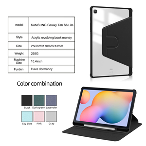 Tablet <span class=keywords><strong>360</strong></span> xoay Acrylic rõ ràng trường hợp Đối với <span class=keywords><strong>Samsung</strong></span> a9plus S9 FE 11 A8 X200 <span class=keywords><strong>A7</strong></span> T500 s6lite p620 10.4 lật Vỏ bảo vệ Bìa - Product Image 3